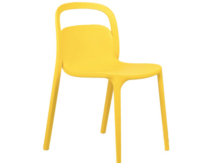 NEW Milan PVC Cafe Chairs Premium in Yellow color
