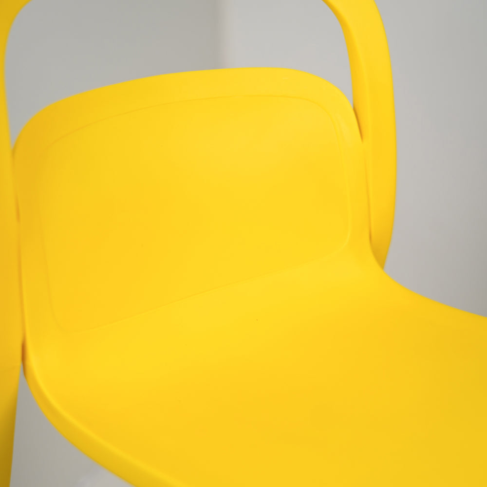 NEW Milan PVC Cafe Chairs Premium in Yellow color