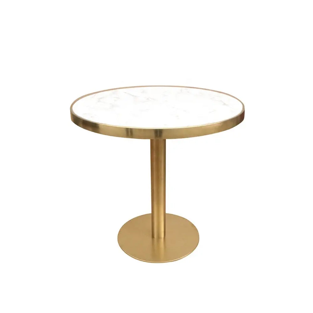 Buy Mill gold 2 seater restaurant table with marble top at Wholesale ...