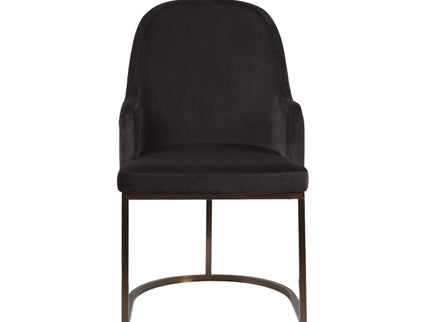 OG Dining Chairs With PVD Rose Gold Dark Grey