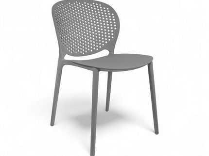 Holeback PVC Grey Chair