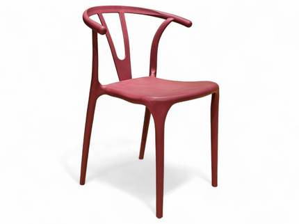 Evok Maroon PVC Chair