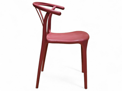 Evok Maroon PVC Chair
