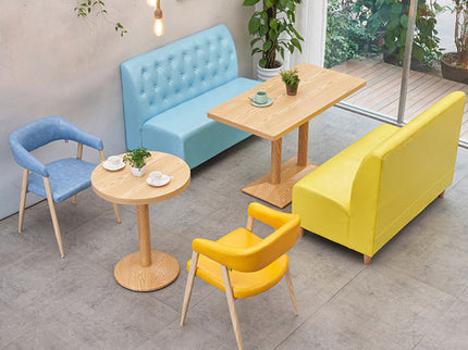 Omega Yellow 2 Seater Restaurant Booth