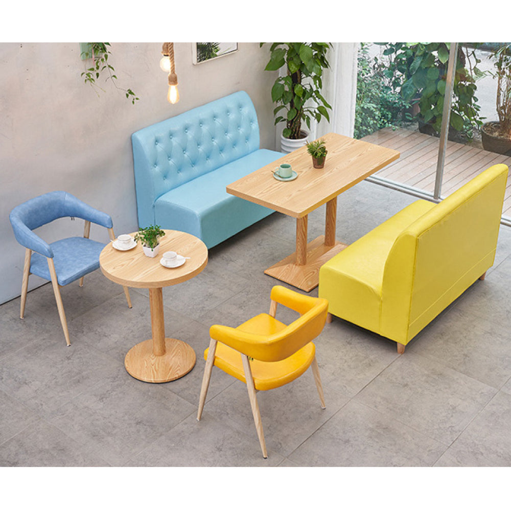 Omega Yellow 2 Seater Restaurant Booth