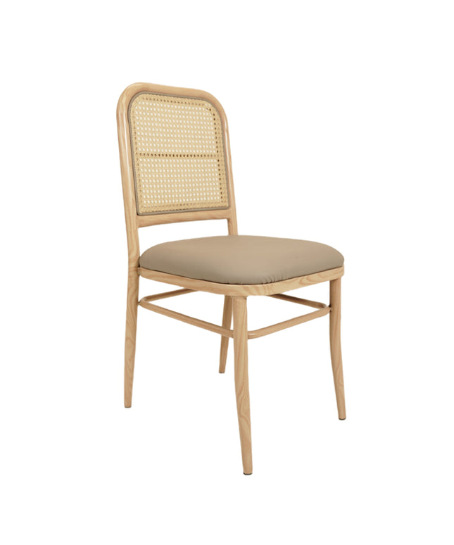 Peru Light Metal Cane Restaurant Chair