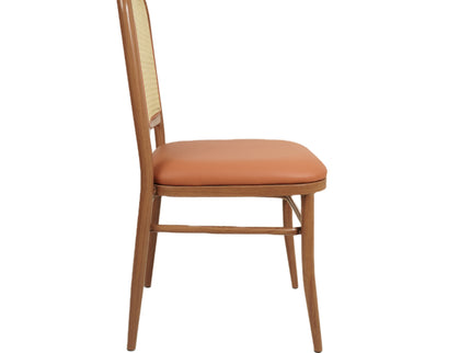 Peru Dark Metal Cane Restaurant Chair