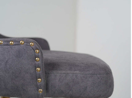 Polar Bar Chair With Gold Finish Metal Legs