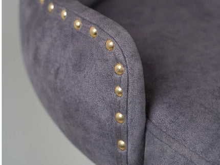 Polar Bar Chair With Gold Finish Metal Legs