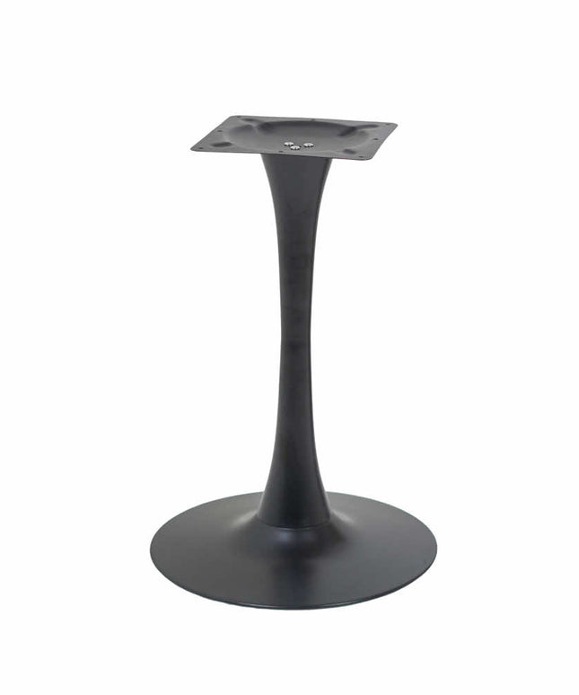 2 Seater Restaurant Pole Table Base in Black