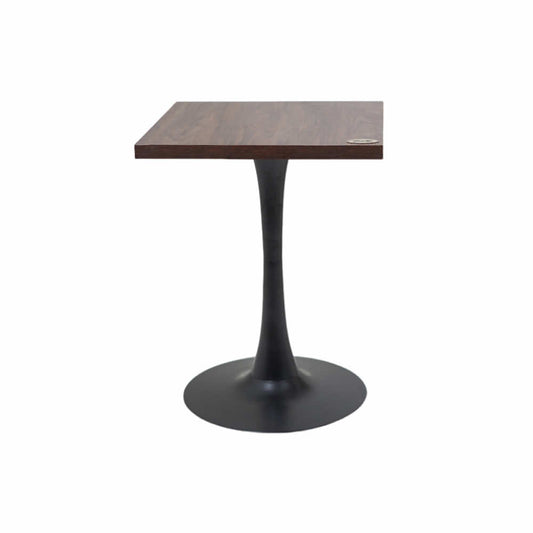 2 Seater Pole Table Base Walnut Top