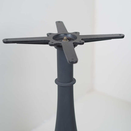 Precast Table Base Walnut Top
