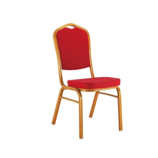 Red Velvet Mandir - Premium MS Powder Coated Banquet Chair Wholesale