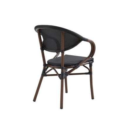 Saga Wooden Finish Aluminium Outdoor Chair