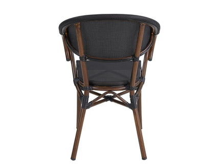 Saga Wooden Finish Aluminium Outdoor Chair