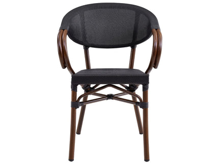 Saga Wooden Finish Aluminium Outdoor Chair