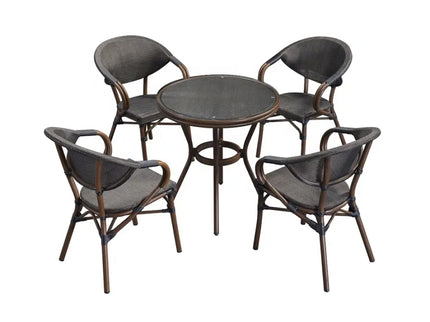 Saga 4 seater outdoor restaurant furniture set