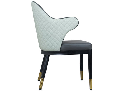 Savy Dark Grey Leather Dining Chairs for Restaurant