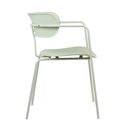 Siren Mint green Metal Cafe Chair
