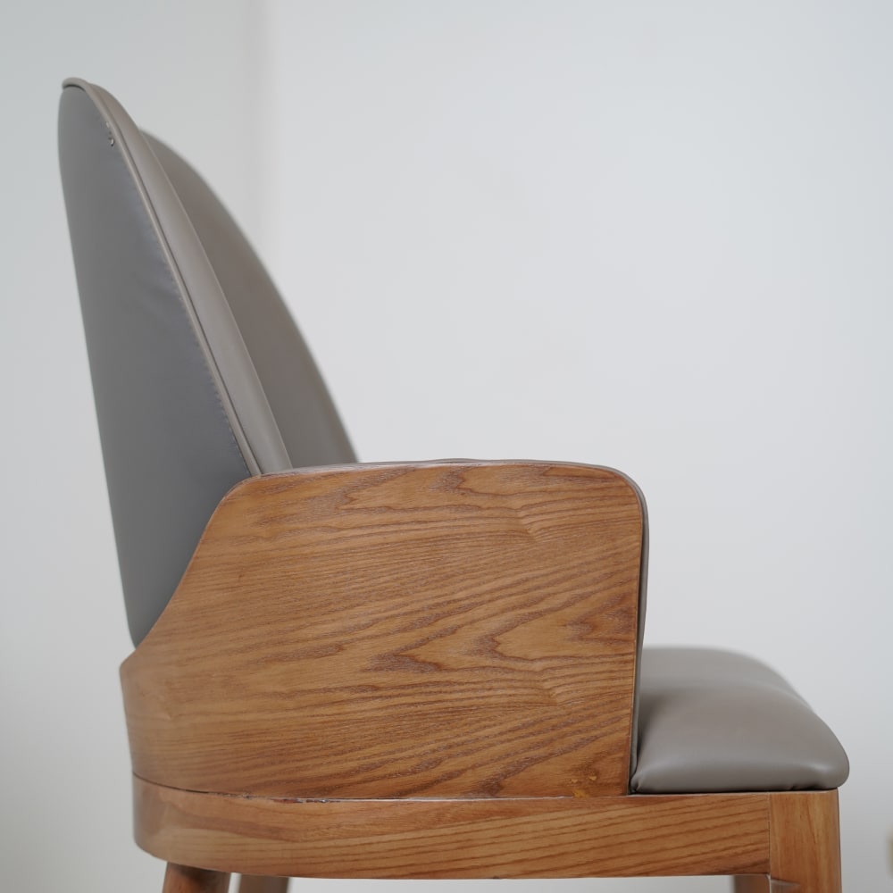 Sonic Dining Chairs With Wooden Back