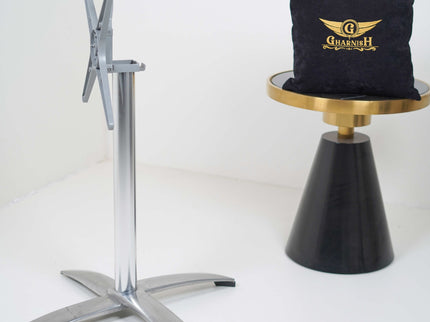 SS Foldable Plus Single Pillar Table Base