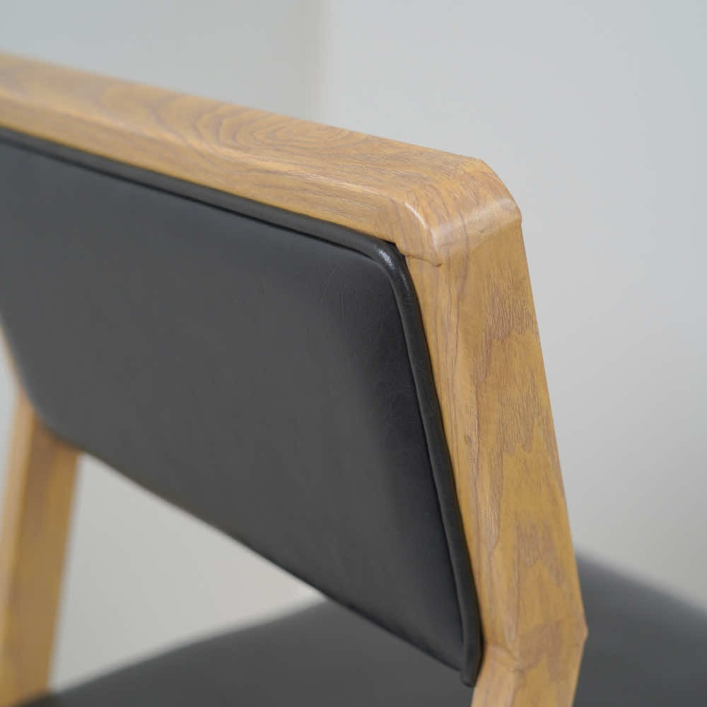 Vetaran Metal Restaurant Chair with Wooden Finish