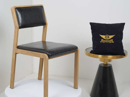 Vetaran Metal Restaurant Chair with Wooden Finish