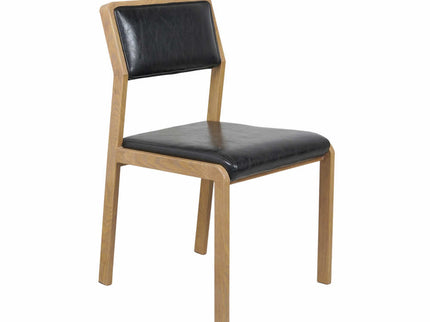 Vetaran Metal Restaurant Chair with Wooden Finish