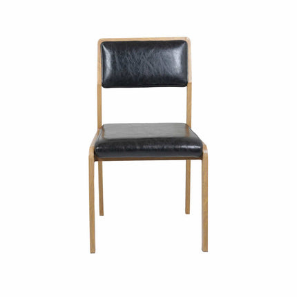 Vetaran Metal Restaurant Chair with Wooden Finish