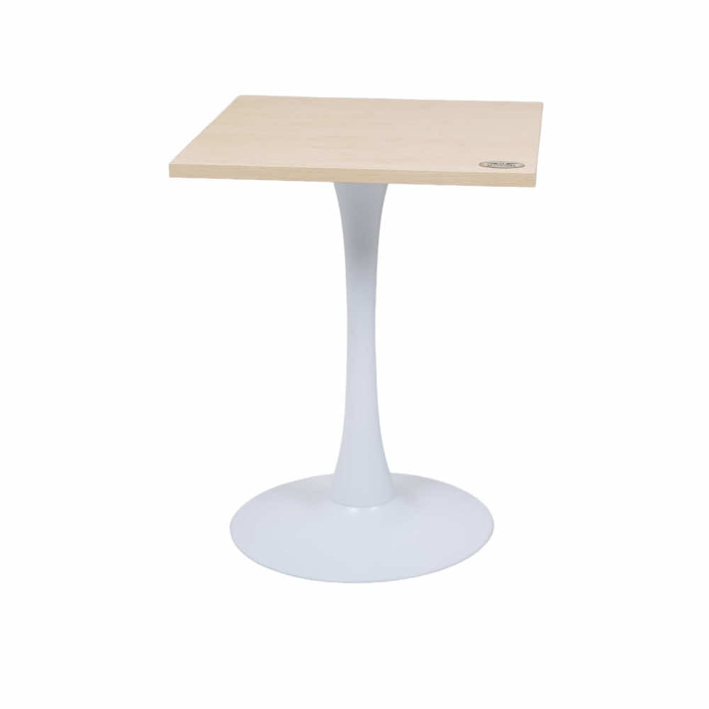 Pole Base Table Buy White Pole Table Base Beige Top For Cafe – Gharnish