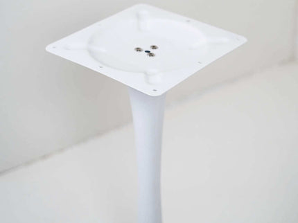 2 Seater White Pole Table With Designer Top