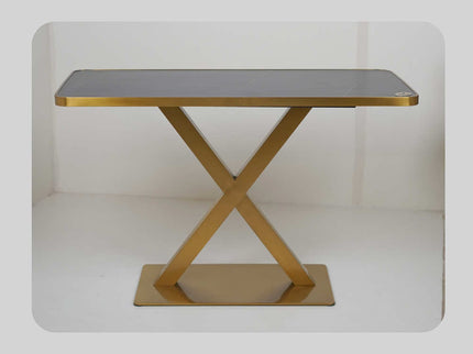 Xbase Tile Top With Gold Metal Edge Banding