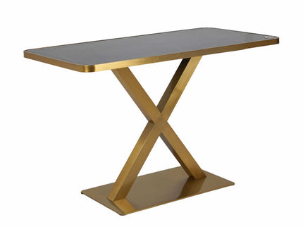 Xbase Tile Top With Gold Metal Edge Banding