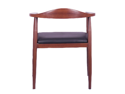 Primer Metal Wooden Finish Restaurant Chair