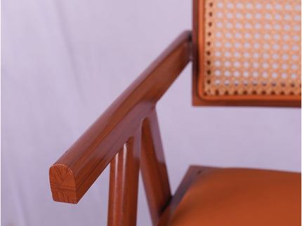 Rattan Box Metal Restaurant Chair