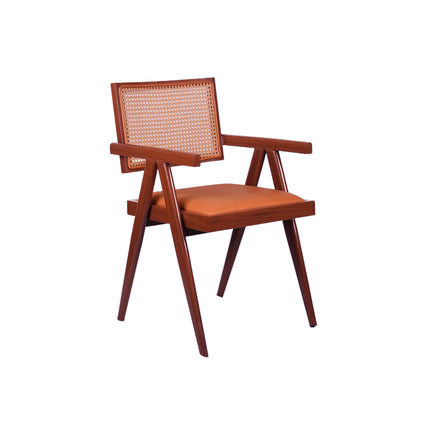 Rattan Box Metal Restaurant Chair