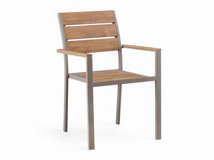 Baga Grey Aluminum Outdoor Chair