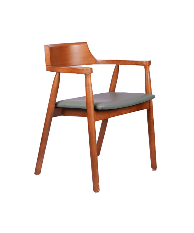 Tinder Dark Wooden Dining Chair