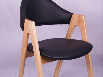 Vivid Black Restaurant Chair - Mid Size