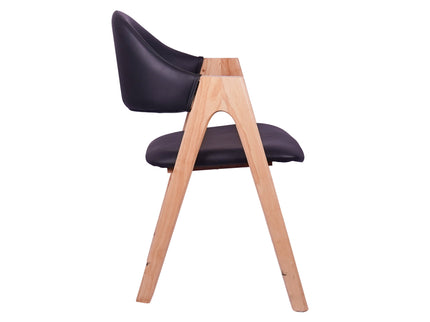 Vivid Black Restaurant Chair - Mid Size