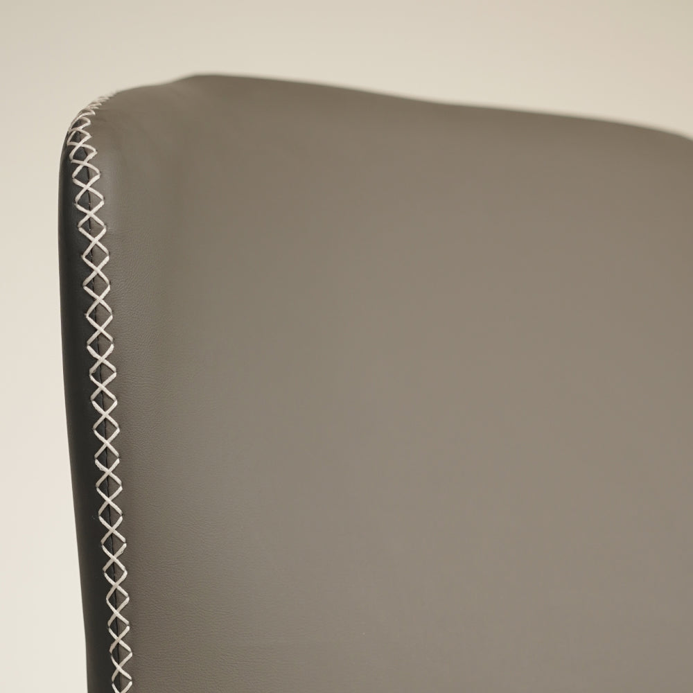 Zigzag Leather Restaurant Chair