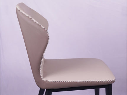Zigzag Leather Restaurant Chair