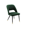 Arora Comfort Velvet Dining Chair Green