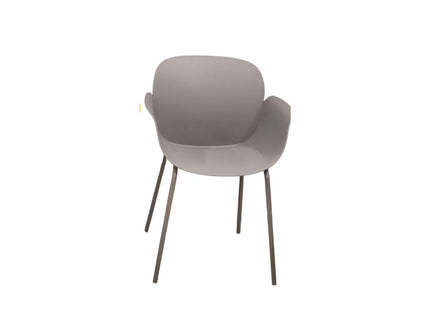 Buttercup PVC cafe chair Grey