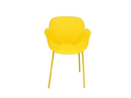 Buttercup PVC cafe chair yellow