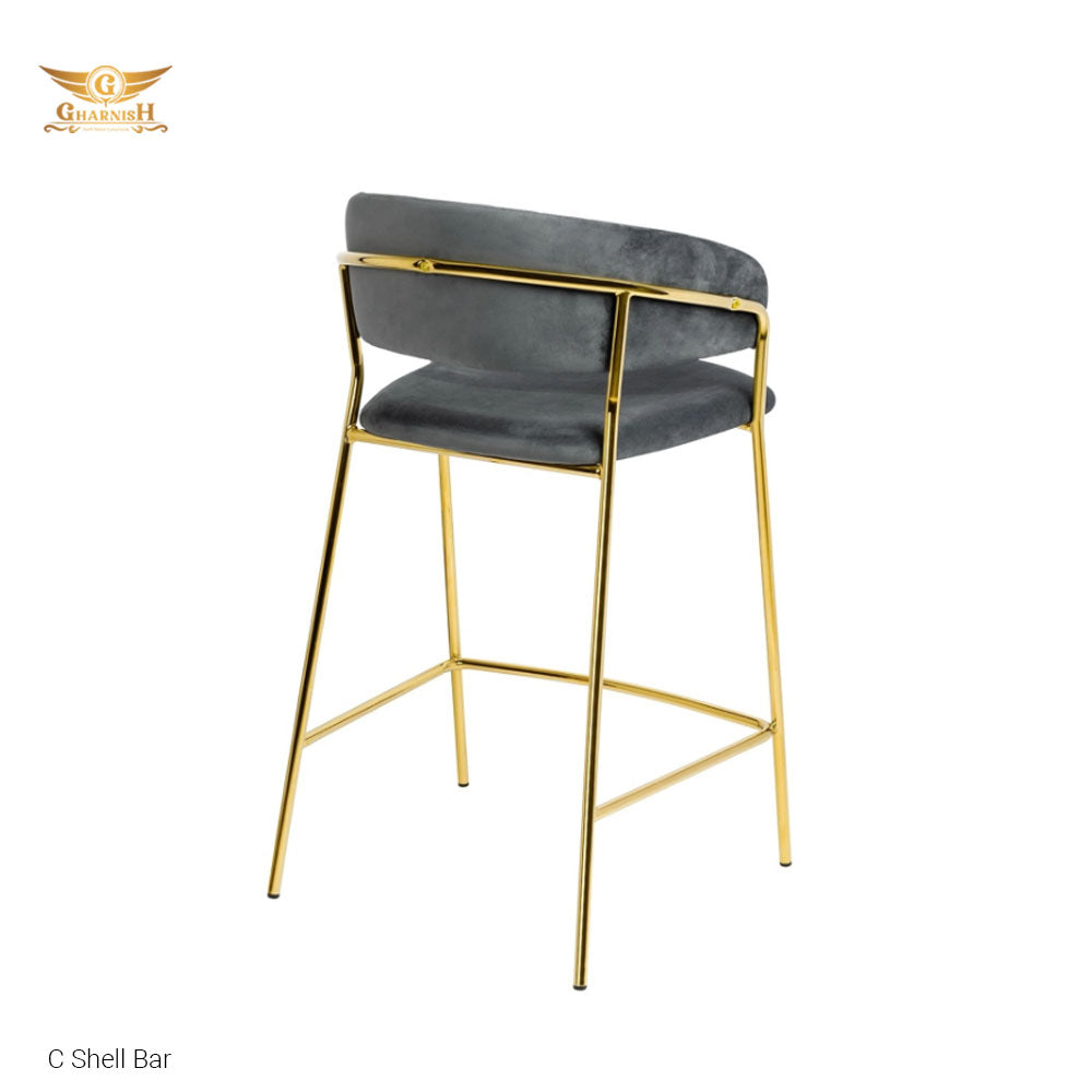 CShell Bar chair SS PVD Coated Gold/Rosegold