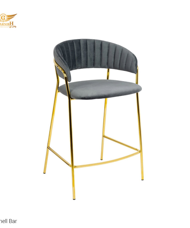 CShell Bar chair SS PVD Coated Gold/Rosegold