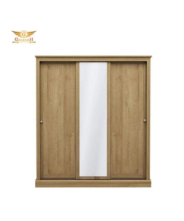 Gharnish 3 Door Sliding Wardrobe Oak Vineer GHST003-Gharnish-storage cabinets,wadrobes
