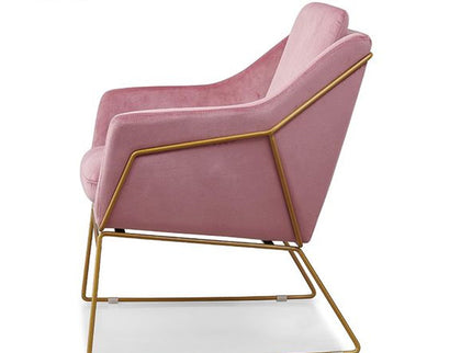 Dyna Accent Chair With Gold PVD Coated Frame GHWC012