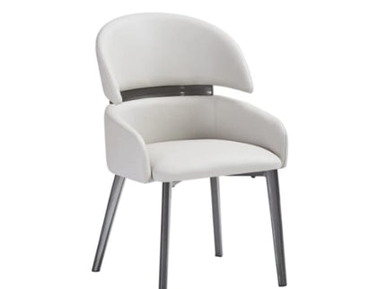 Frost Premium Dining Chair for Restaurants and Home Half White Color